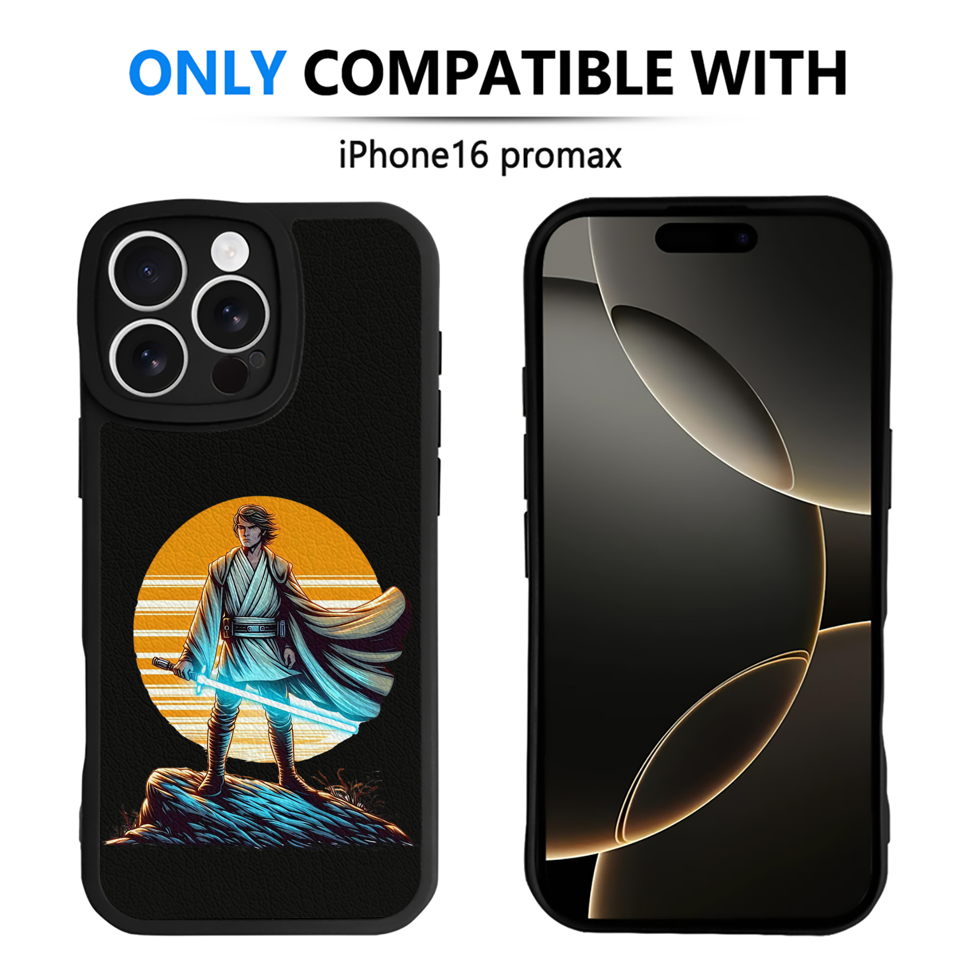 （画像用） スター・ウォーズ Star Wars 【iPhone 16シリーズ対応】シリコンスマホケース（レザー調） 材質：シリコン